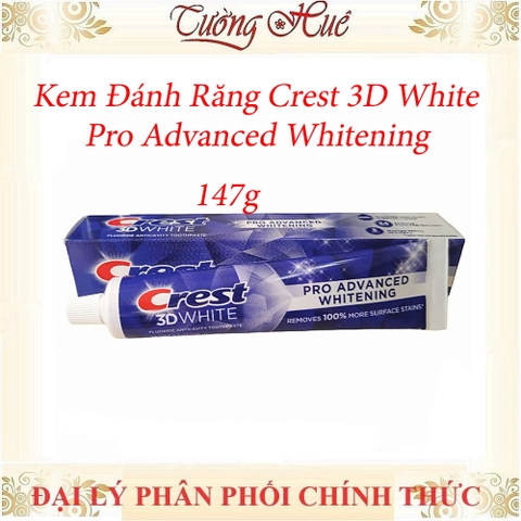 Kem Đánh Răng Crest 3D White Pro Advanced Whitening - 147g