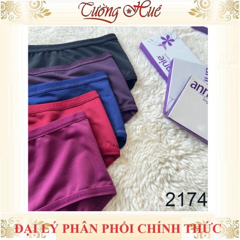 Quần lót nữ annie 2174 quần lót nữ lưng vừa màu trơn chất thun mịn mát.