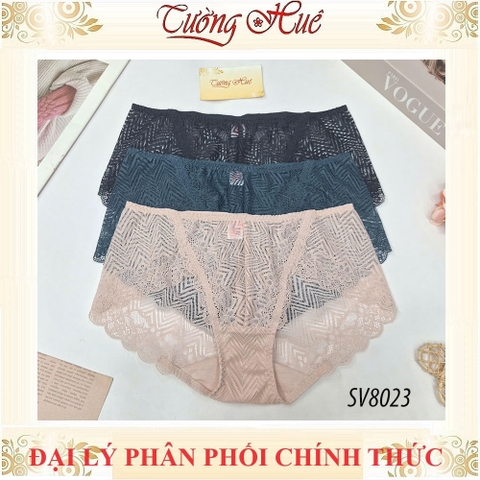 Quần lót nữ Bon Bon phối ren bảng lưng vừa SV8023 mềm mại tôn dáng