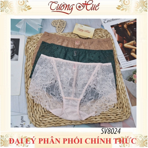 Quần Lót Nữ Bon Bon Lưng Cao Phối Ren Hoa SV8024 Ôm Gọn Tôn Dáng