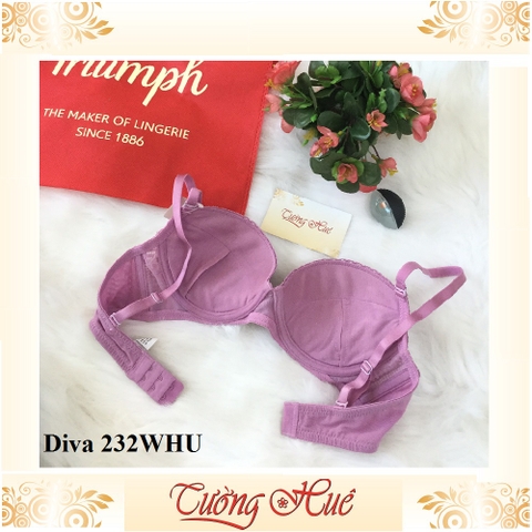 SALE SALE SALE - Áo lót nữ Triumph Diva 232 WHU ren cúp bầu ngang.