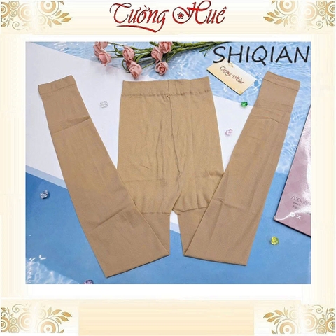 Quần Tất Nữ Màu Da Xỏ Ngón ShiQian Co Dãn Mềm Mịn Thoáng Khí