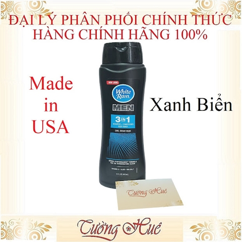 Tắm Gội Xả Nam White Rain Men 3in1 - 443ml ( Có lựa chọn )