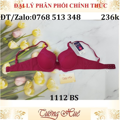Áo lót nữ Tuky 1112 BS phối ren thêu mút mỏng.