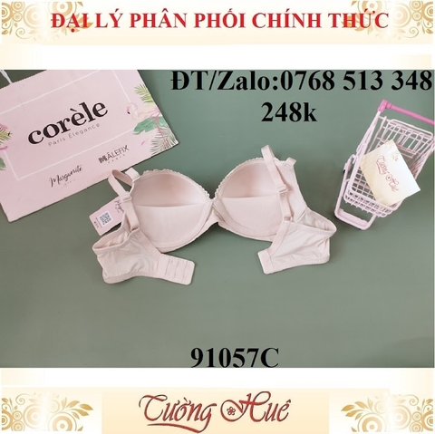 Áo lót nữ Marguerite-Paris 91057C trơn không gọng lưng chữ U.