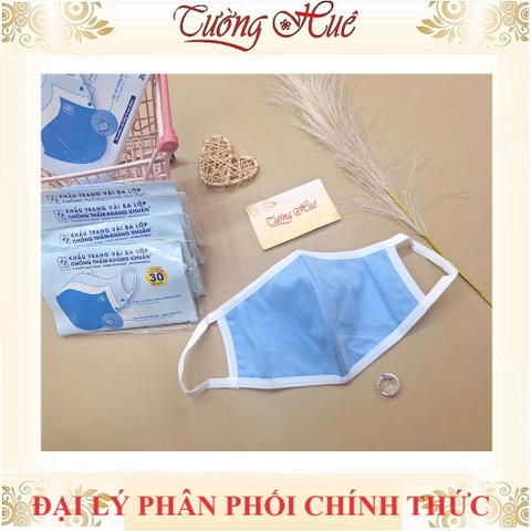 Khẩu trang vải annie ba lớp chống thấm kháng khuẩn