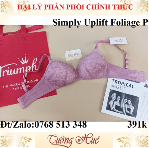 Áo lót nữ Triumph Simply Uplift Foliage P ren không gọng mỏng.