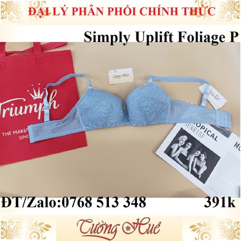 Áo lót nữ Triumph Simply Uplift Foliage P ren không gọng mỏng.