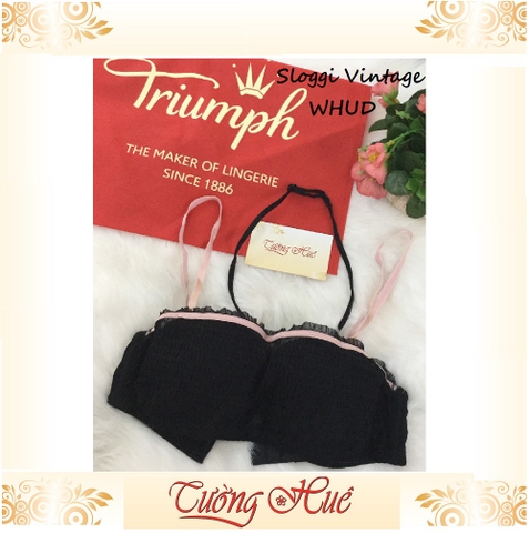 SALE SALE SALE - Áo lót nữ Triumph Sloggi Vintage WHUD phối lớp lưới kiểu ngang ngực.