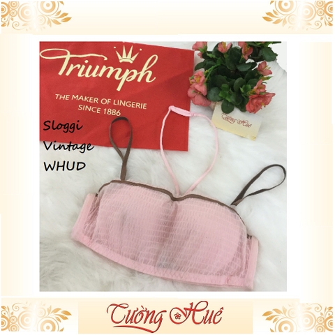 SALE SALE SALE - Áo lót nữ Triumph Sloggi Vintage WHUD phối lớp lưới kiểu ngang ngực.