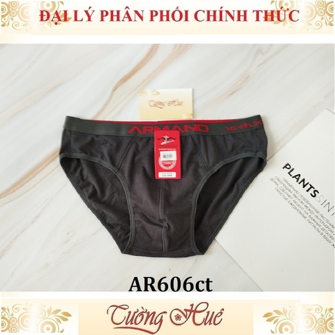 Quần lót nam Armand AR606ct cotton trơn, lưng bảng to.
