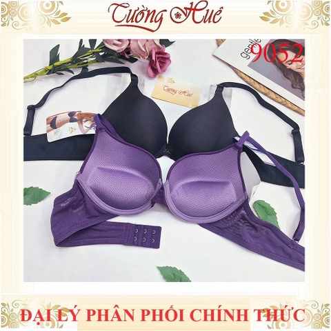 Áo Lót Nữ Đài Loan Aseity 9052 Trơn Có Gọng Mút Đệm 3cm Bản Lưng Vừa Dây Bản Liền 2 Móc Cài