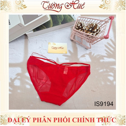 Quần Lót Nữ Bon Bon IS9194 Dây Đan Chéo Họa Tiết Ren Phối Lưới (Form Quần Nhỏ, Khách nên tăng 1 Size)