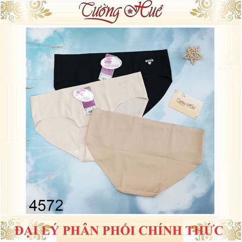 Quần lót nữ annie QE4572 Su Đúc Trơn Lưng Vừa Không Đường May.