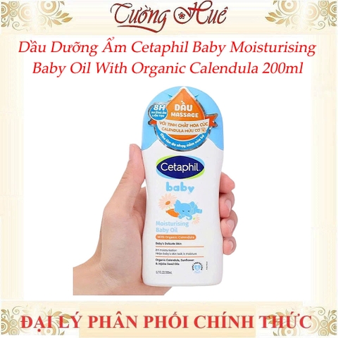 Dầu Dưỡng Ẩm Cetaphil Baby Moisturising Baby Oil With Organic Calendula 200ml