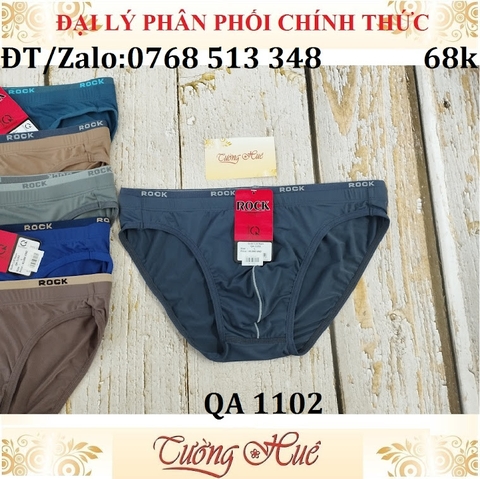 Quần lót nam Rock QA 1102 Quần lót nam tam giác thun lạnh trơn.