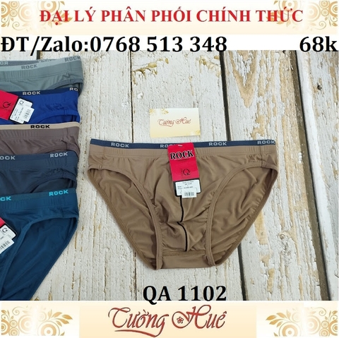 Quần lót nam Rock QA 1102 Quần lót nam tam giác thun lạnh trơn.