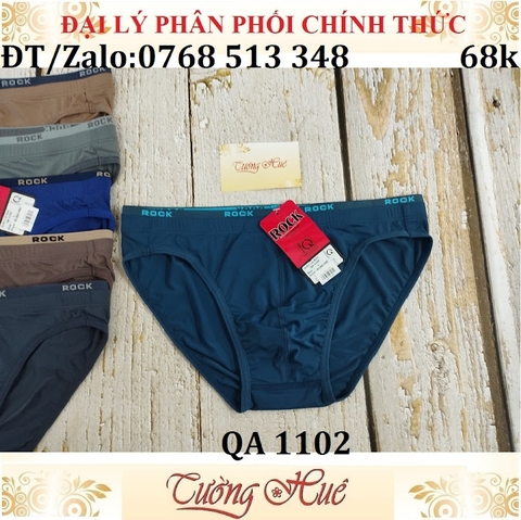 Quần lót nam Rock QA 1102 Quần lót nam tam giác thun lạnh trơn.