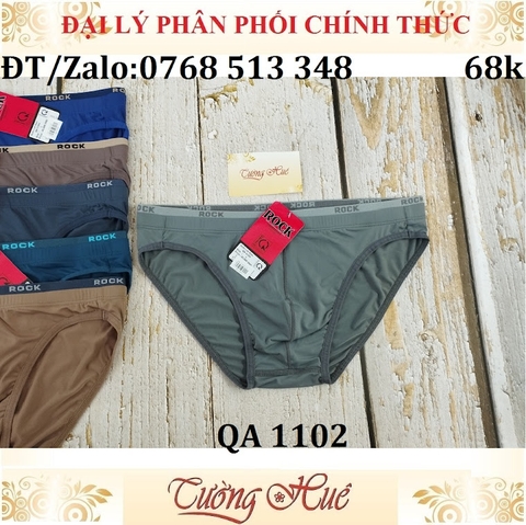 Quần lót nam Rock QA 1102 Quần lót nam tam giác thun lạnh trơn.