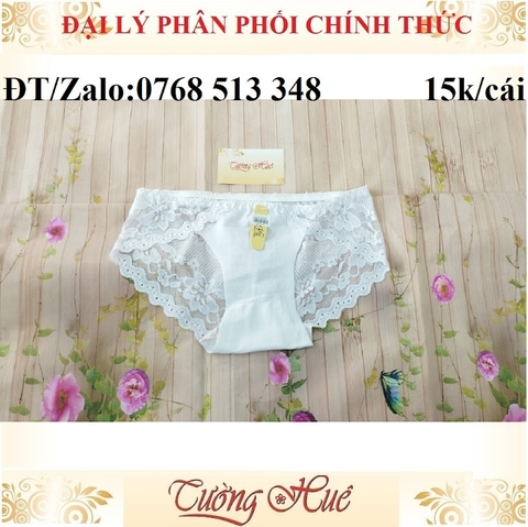 Quần lót nữ su phối ren size ML MÀU NGẪU NHIÊN.