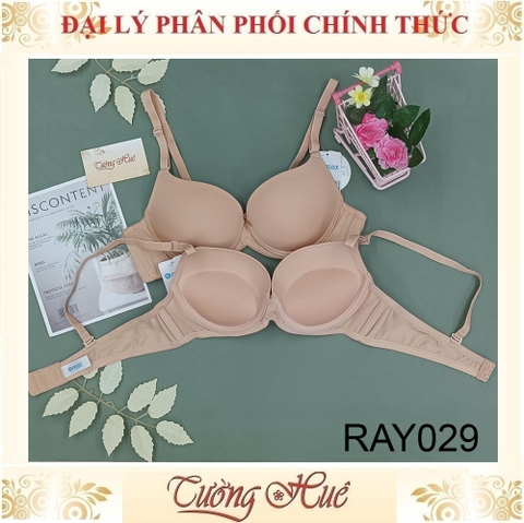 Áo Ngực Nữ Relax Thiết Kế Trơn Có Gọng Mút Dày 4cm RAY029.