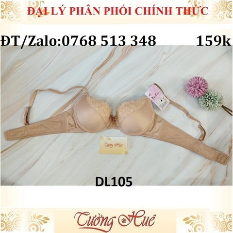 Áo lót nữ Darlin DL105 dầy nâng phối ren đệm tháo rời.