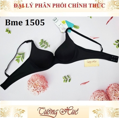 Áo Lót Nữ Thái Lan Wacoal Bme ME 1505 Có Gọng Trơn Nâng Ngực 4cm 2 Móc Cài.