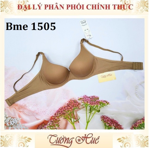 Áo Lót Nữ Thái Lan Wacoal Bme ME 1505 Có Gọng Trơn Nâng Ngực 4cm 2 Móc Cài.