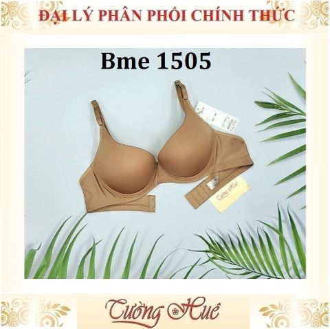 Áo Lót Nữ Thái Lan Wacoal Bme ME 1505 Có Gọng Trơn Nâng Ngực 4cm 2 Móc Cài.