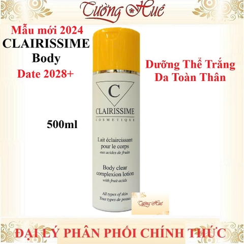 Dưỡng Thể Trắng Da Toàn Thân CLAIRISSIME Body Clear Complexion Lotion - 500ml