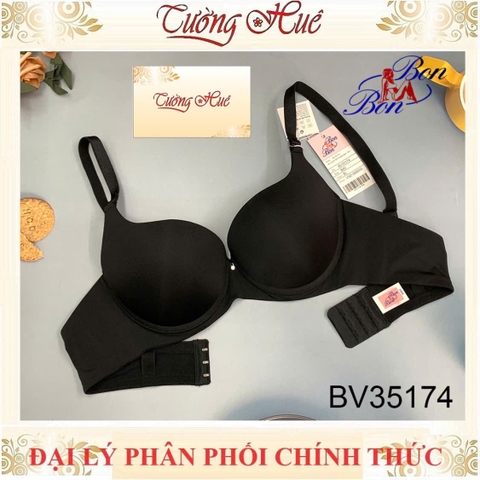 Áo Lót Nữ Bon Bon BV35174 áo nâng ngực trơn mút dày 3cm 3 móc cài