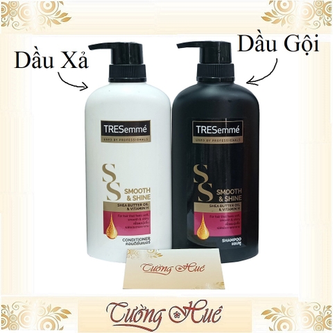 Dầu Gội và Xả TRESemme Thái Smooth & Shine - Hồng