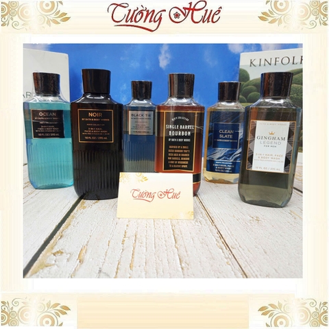 Tắm Gội Rửa Mặt Cho Nam Bath & Body Works 3in1 Hair Face Body Wash - 295ml (Có Lựa Chọn)