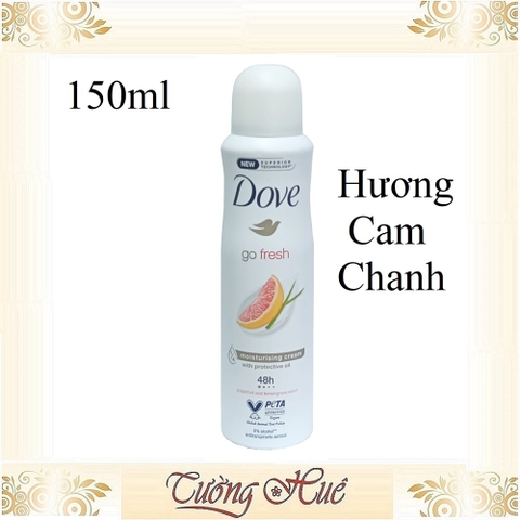 Xịt Khử Mùi Dove Nữ Anti-Perspirant Nhiều Mùi - 150ml (Có Lựa Chọn)