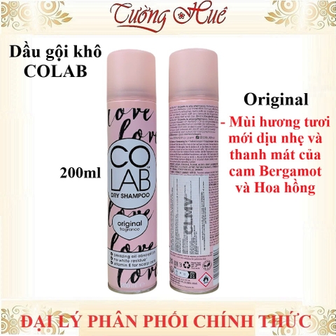 Dầu gội khô CoLab Dry Shampoo nhiều mùi hương - 200ml (Có lựa chọn)