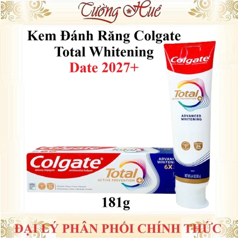 Kem Đánh Răng Colgate Total Whitening - 181g