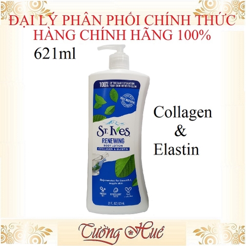 Sữa Dưỡng Thể St.Ives Ngừa Lão Hóa Renewing Collagen & Elastin - 621ml