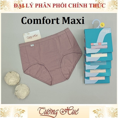 Quần lót nữ Triumph Sloggi Comfort Maxi Cotton Trơn Lưng Cao.