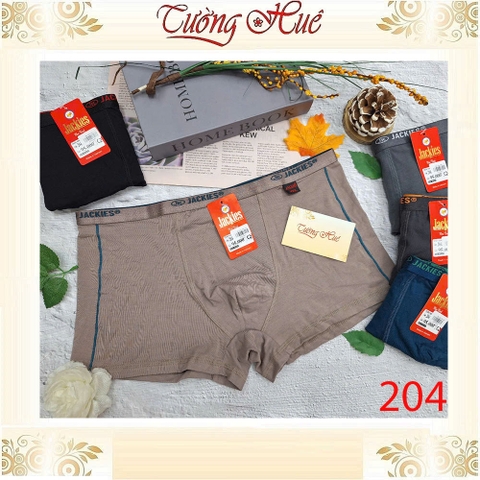 Quần Lót Nam Đùi Boxer JACKIES 204 Dạng Bảng Lưng Cỡ Nhỏ Mềm Mịn Co Dãn Thoáng Mát
