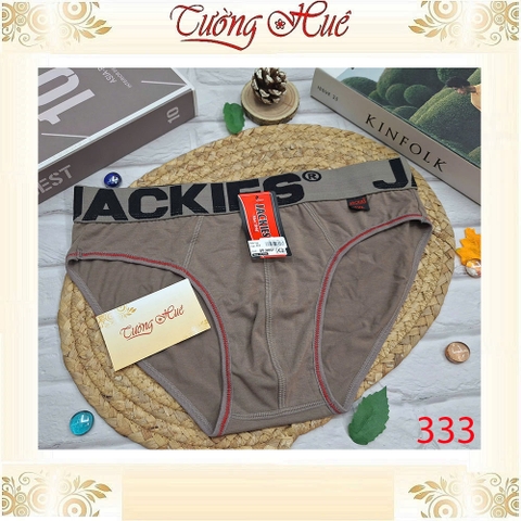Quần Lót Nam Brief Tam Giác JACKIES 333 Bản Lưng Lớn Co Dãn Ôm Body