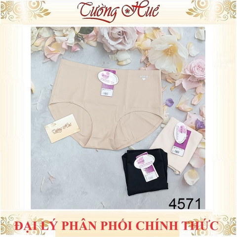Quần lót nữ annie 4571 Su Đúc Trơn Lưng Cao Không Đường May