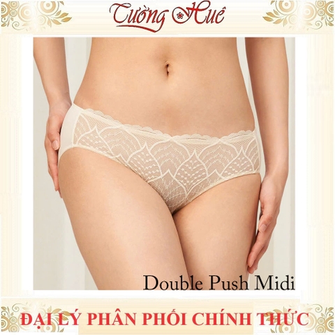 Quần Lót Nữ Triumph Double Push Midi Ren Lưng Vừa Thun Lạnh Mềm Mịn Thoáng Mát