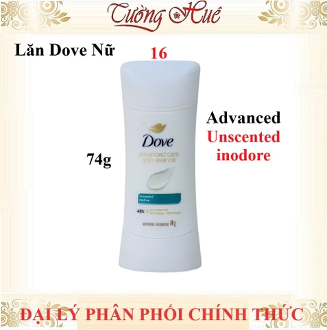 Lăn Khử Mùi Nữ Dove Nhiều Mùi Lựa Chọn - 74g