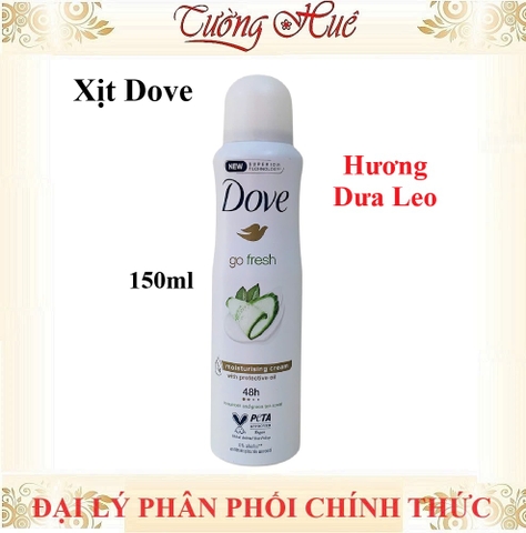 Xịt Khử Mùi Dove Nữ Anti-Perspirant Nhiều Mùi - 150ml (Có Lựa Chọn)