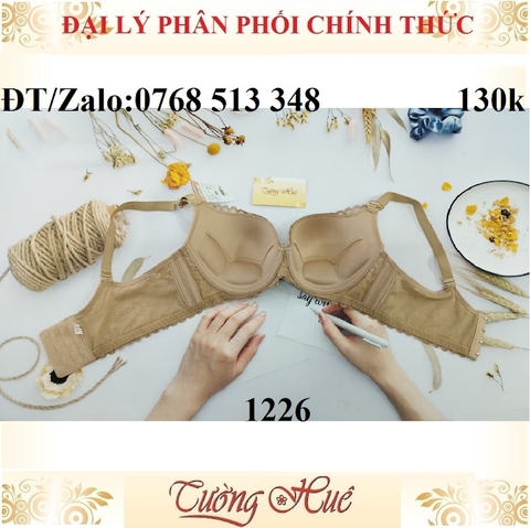 Áo lót nữ Lovely 1226 áo ngực ren mút mỏng bảng to 4 nức cài.