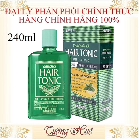 Tinh Dầu Dưỡng Mọc Tóc Hương Bạc Hà YANAGIYA Hair Tonic - 240ml.