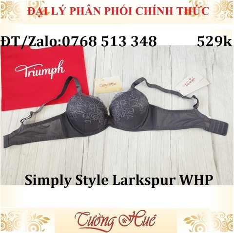 Áo lót nữ Triumph Simply Style Larkspur WHP có gọng ren mút mỏng lưng bảng to vừa.