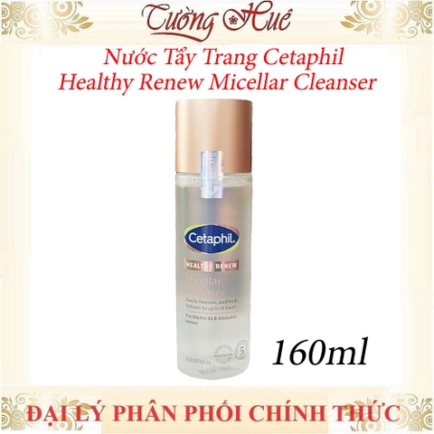 Nước Tẩy Trang Cetaphil Healthy Renew Micellar Cleanser Làm Sạch Dịu Nhẹ Cho Da Nhạy Cảm 160ml