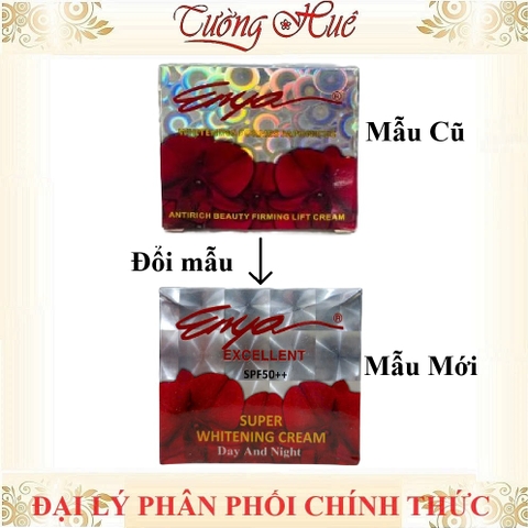 Kem ENYA Dưỡng Trắng Da Excellent Whitening Day & Night Cream - 20g (Enya Lan đỏ)