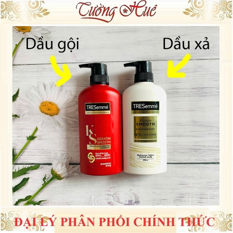 (Hàng Thái) Dầu Gội và Xả TRESemme Keratin Smooth - Có lựa chọn
